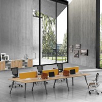熱銷辦公家具開(kāi)放式工作位、員工工作位、現(xiàn)代鋼木工作位