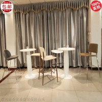 玻璃鋼戶外白色桌椅 吧臺(tái)桌