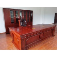 香河家具城悅博辦公家具廠家直銷(xiāo)實(shí)木環(huán)保總裁桌辦公桌大班臺(tái)